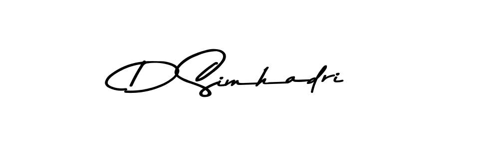 Similarly Asem Kandis PERSONAL USE is the best handwritten signature design. Signature creator online .You can use it as an online autograph creator for name D Simhadri. D Simhadri signature style 9 images and pictures png