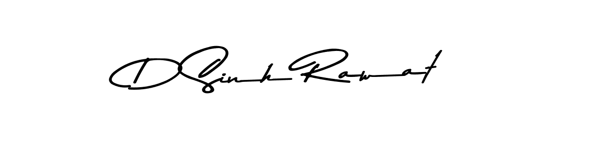 Create a beautiful signature design for name D Sinh Rawat. With this signature (Asem Kandis PERSONAL USE) fonts, you can make a handwritten signature for free. D Sinh Rawat signature style 9 images and pictures png