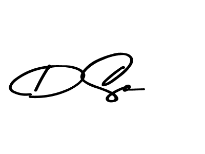Make a beautiful signature design for name D So. With this signature (Asem Kandis PERSONAL USE) style, you can create a handwritten signature for free. D So signature style 9 images and pictures png