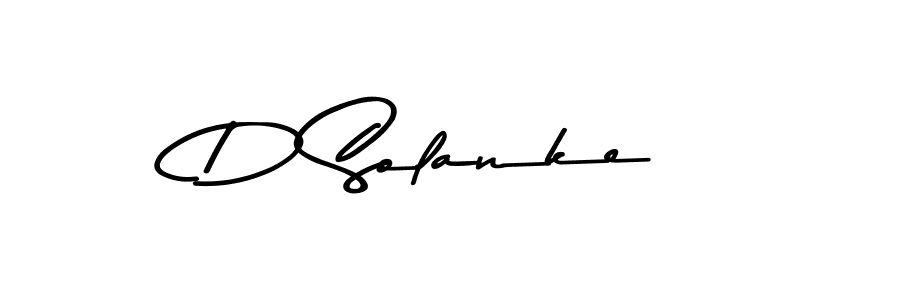 Make a beautiful signature design for name D Solanke. With this signature (Asem Kandis PERSONAL USE) style, you can create a handwritten signature for free. D Solanke signature style 9 images and pictures png
