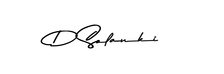 Create a beautiful signature design for name D Solanki. With this signature (Asem Kandis PERSONAL USE) fonts, you can make a handwritten signature for free. D Solanki signature style 9 images and pictures png