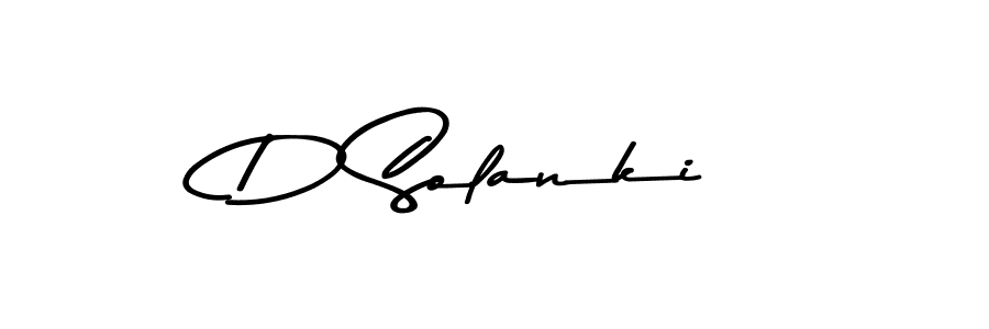 Create a beautiful signature design for name D Solanki. With this signature (Asem Kandis PERSONAL USE) fonts, you can make a handwritten signature for free. D Solanki signature style 9 images and pictures png