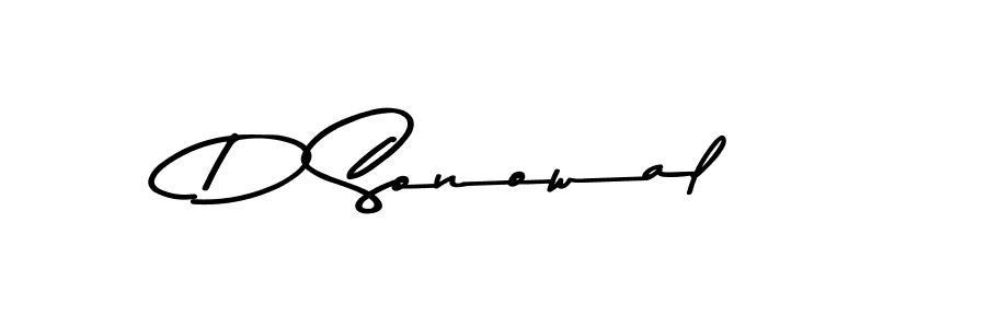 You should practise on your own different ways (Asem Kandis PERSONAL USE) to write your name (D Sonowal) in signature. don't let someone else do it for you. D Sonowal signature style 9 images and pictures png