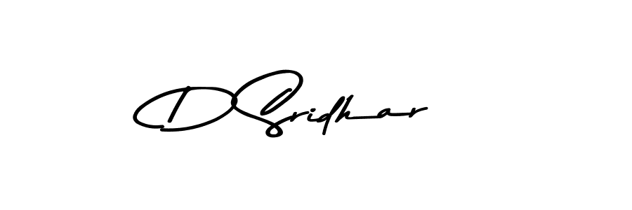 Design your own signature with our free online signature maker. With this signature software, you can create a handwritten (Asem Kandis PERSONAL USE) signature for name D Sridhar. D Sridhar signature style 9 images and pictures png