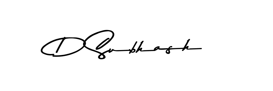 You should practise on your own different ways (Asem Kandis PERSONAL USE) to write your name (D Subhash) in signature. don't let someone else do it for you. D Subhash signature style 9 images and pictures png