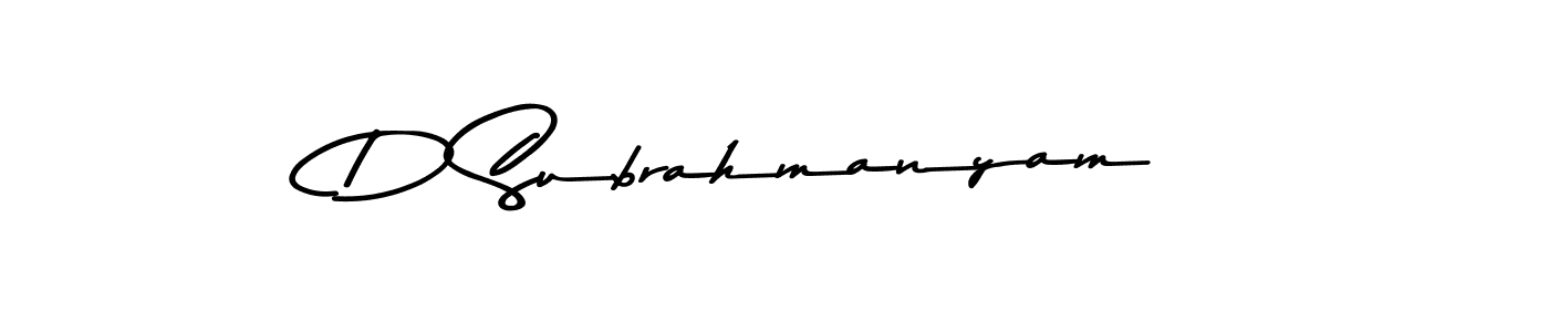 Best and Professional Signature Style for D Subrahmanyam. Asem Kandis PERSONAL USE Best Signature Style Collection. D Subrahmanyam signature style 9 images and pictures png