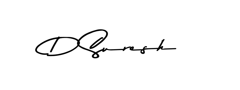 Create a beautiful signature design for name D Suresh. With this signature (Asem Kandis PERSONAL USE) fonts, you can make a handwritten signature for free. D Suresh signature style 9 images and pictures png