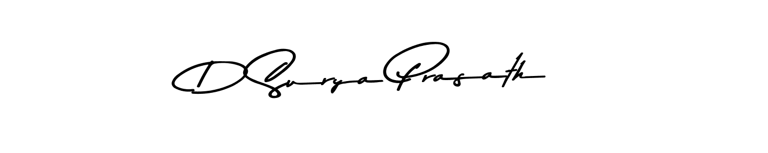 The best way (Asem Kandis PERSONAL USE) to make a short signature is to pick only two or three words in your name. The name D Surya Prasath include a total of six letters. For converting this name. D Surya Prasath signature style 9 images and pictures png