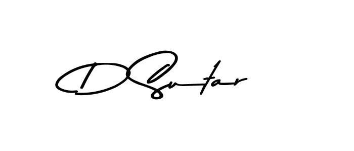 Also we have D Sutar name is the best signature style. Create professional handwritten signature collection using Asem Kandis PERSONAL USE autograph style. D Sutar signature style 9 images and pictures png