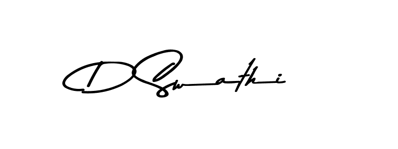 Use a signature maker to create a handwritten signature online. With this signature software, you can design (Asem Kandis PERSONAL USE) your own signature for name D Swathi. D Swathi signature style 9 images and pictures png