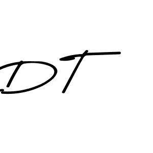 Create a beautiful signature design for name D T. With this signature (Asem Kandis PERSONAL USE) fonts, you can make a handwritten signature for free. D T signature style 9 images and pictures png