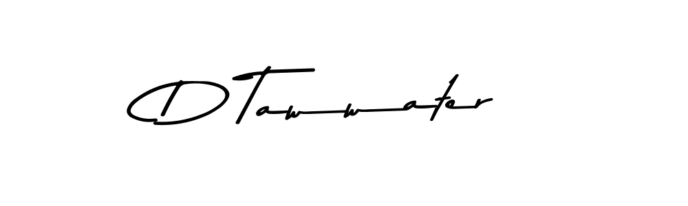 You should practise on your own different ways (Asem Kandis PERSONAL USE) to write your name (D Tawwater) in signature. don't let someone else do it for you. D Tawwater signature style 9 images and pictures png