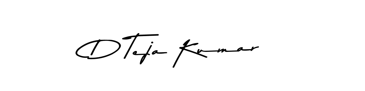 Make a beautiful signature design for name D Teja Kumar. With this signature (Asem Kandis PERSONAL USE) style, you can create a handwritten signature for free. D Teja Kumar signature style 9 images and pictures png