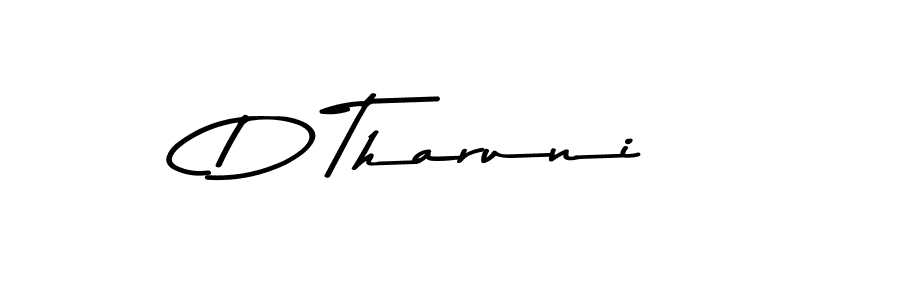 Design your own signature with our free online signature maker. With this signature software, you can create a handwritten (Asem Kandis PERSONAL USE) signature for name D Tharuni. D Tharuni signature style 9 images and pictures png