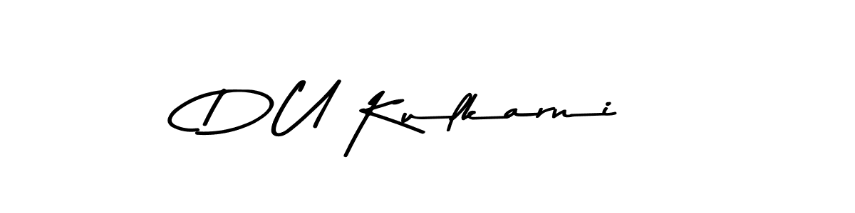 if you are searching for the best signature style for your name D U Kulkarni. so please give up your signature search. here we have designed multiple signature styles  using Asem Kandis PERSONAL USE. D U Kulkarni signature style 9 images and pictures png