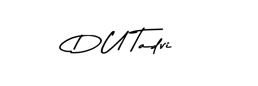 Make a beautiful signature design for name D U Tadvi. Use this online signature maker to create a handwritten signature for free. D U Tadvi signature style 9 images and pictures png