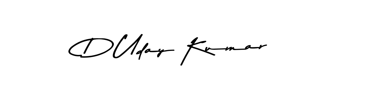 Also we have D Uday Kumar name is the best signature style. Create professional handwritten signature collection using Asem Kandis PERSONAL USE autograph style. D Uday Kumar signature style 9 images and pictures png