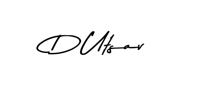 Use a signature maker to create a handwritten signature online. With this signature software, you can design (Asem Kandis PERSONAL USE) your own signature for name D Utsav. D Utsav signature style 9 images and pictures png