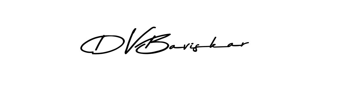 This is the best signature style for the D V Baviskar name. Also you like these signature font (Asem Kandis PERSONAL USE). Mix name signature. D V Baviskar signature style 9 images and pictures png
