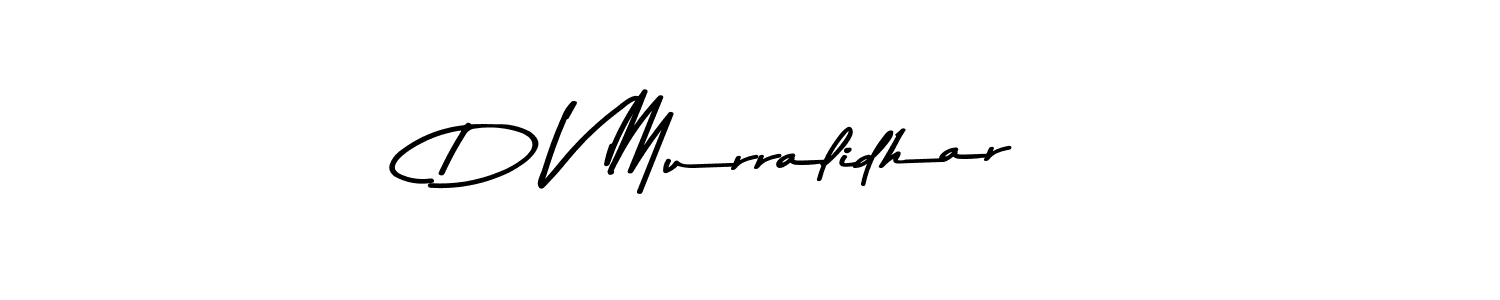 Design your own signature with our free online signature maker. With this signature software, you can create a handwritten (Asem Kandis PERSONAL USE) signature for name D V Murralidhar. D V Murralidhar signature style 9 images and pictures png