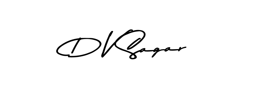 Design your own signature with our free online signature maker. With this signature software, you can create a handwritten (Asem Kandis PERSONAL USE) signature for name D V Sagar. D V Sagar signature style 9 images and pictures png