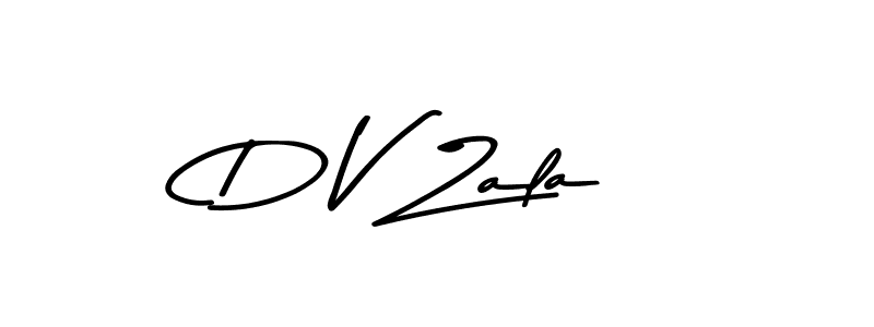 Also we have D V Zala name is the best signature style. Create professional handwritten signature collection using Asem Kandis PERSONAL USE autograph style. D V Zala signature style 9 images and pictures png