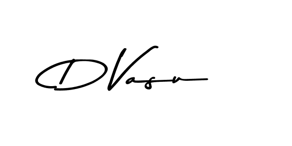 How to make D Vasu name signature. Use Asem Kandis PERSONAL USE style for creating short signs online. This is the latest handwritten sign. D Vasu signature style 9 images and pictures png