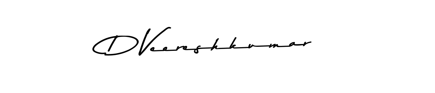 Asem Kandis PERSONAL USE is a professional signature style that is perfect for those who want to add a touch of class to their signature. It is also a great choice for those who want to make their signature more unique. Get D Veereshkumar name to fancy signature for free. D Veereshkumar signature style 9 images and pictures png