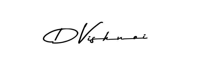 How to make D Vishnoi name signature. Use Asem Kandis PERSONAL USE style for creating short signs online. This is the latest handwritten sign. D Vishnoi signature style 9 images and pictures png