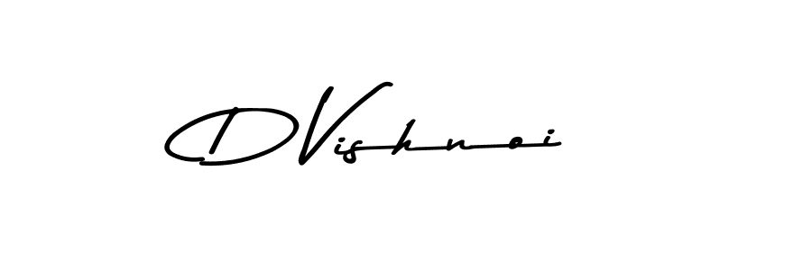 How to make D Vishnoi name signature. Use Asem Kandis PERSONAL USE style for creating short signs online. This is the latest handwritten sign. D Vishnoi signature style 9 images and pictures png