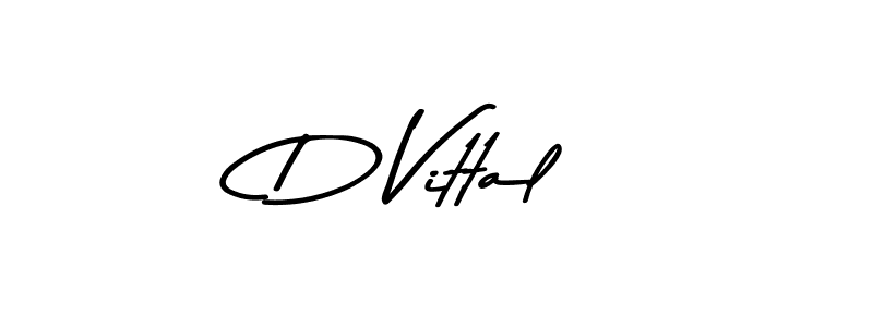 Use a signature maker to create a handwritten signature online. With this signature software, you can design (Asem Kandis PERSONAL USE) your own signature for name D Vittal. D Vittal signature style 9 images and pictures png