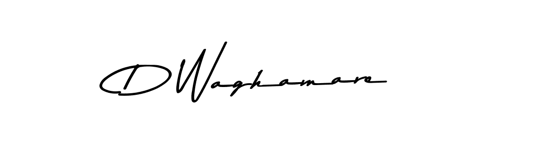 How to make D Waghamare signature? Asem Kandis PERSONAL USE is a professional autograph style. Create handwritten signature for D Waghamare name. D Waghamare signature style 9 images and pictures png