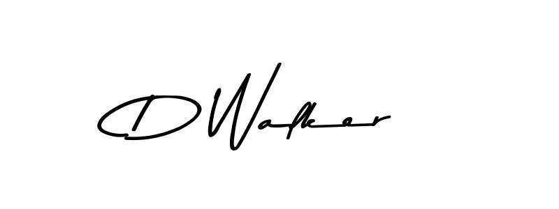 How to make D Walker name signature. Use Asem Kandis PERSONAL USE style for creating short signs online. This is the latest handwritten sign. D Walker signature style 9 images and pictures png