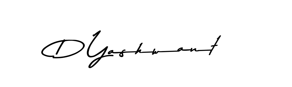 Design your own signature with our free online signature maker. With this signature software, you can create a handwritten (Asem Kandis PERSONAL USE) signature for name D Yashwant. D Yashwant signature style 9 images and pictures png