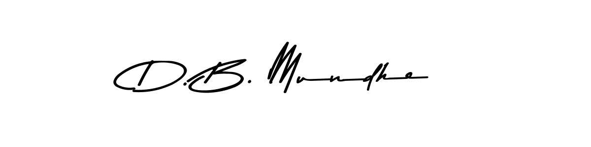 Similarly Asem Kandis PERSONAL USE is the best handwritten signature design. Signature creator online .You can use it as an online autograph creator for name D. B. Mundhe. D. B. Mundhe signature style 9 images and pictures png