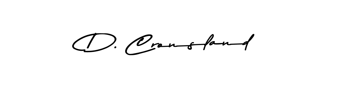 The best way (Asem Kandis PERSONAL USE) to make a short signature is to pick only two or three words in your name. The name D. Cronsland include a total of six letters. For converting this name. D. Cronsland signature style 9 images and pictures png
