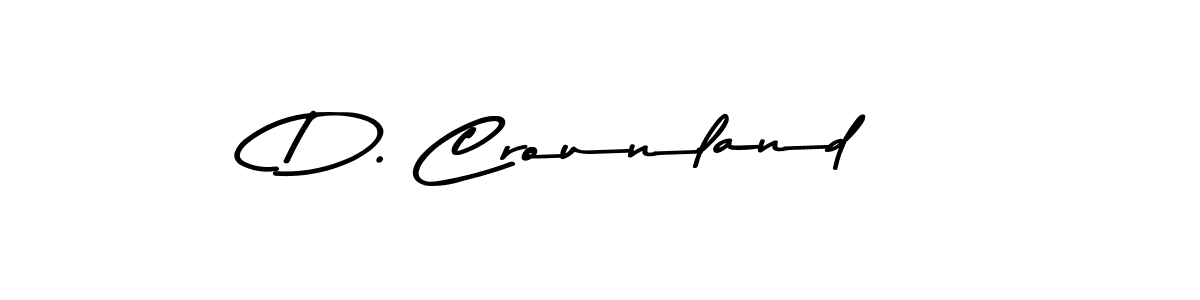 Also we have D. Crounland name is the best signature style. Create professional handwritten signature collection using Asem Kandis PERSONAL USE autograph style. D. Crounland signature style 9 images and pictures png