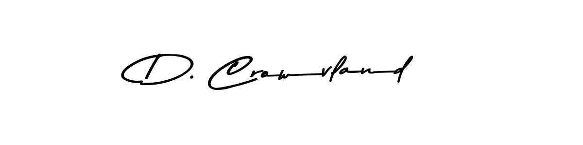 How to make D. Crowvland signature? Asem Kandis PERSONAL USE is a professional autograph style. Create handwritten signature for D. Crowvland name. D. Crowvland signature style 9 images and pictures png