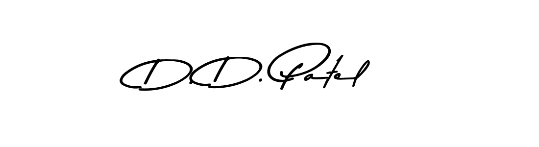 Make a beautiful signature design for name D. D. Patel. With this signature (Asem Kandis PERSONAL USE) style, you can create a handwritten signature for free. D. D. Patel signature style 9 images and pictures png