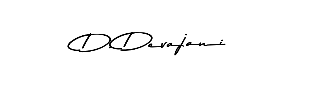 Create a beautiful signature design for name D. Devajani. With this signature (Asem Kandis PERSONAL USE) fonts, you can make a handwritten signature for free. D. Devajani signature style 9 images and pictures png