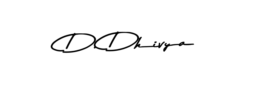 Use a signature maker to create a handwritten signature online. With this signature software, you can design (Asem Kandis PERSONAL USE) your own signature for name D. Dhivya. D. Dhivya signature style 9 images and pictures png