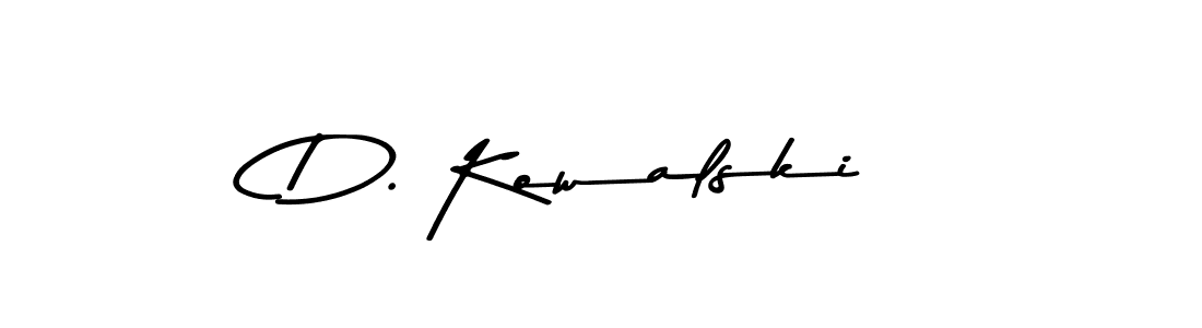 Make a beautiful signature design for name D. Kowalski. With this signature (Asem Kandis PERSONAL USE) style, you can create a handwritten signature for free. D. Kowalski signature style 9 images and pictures png