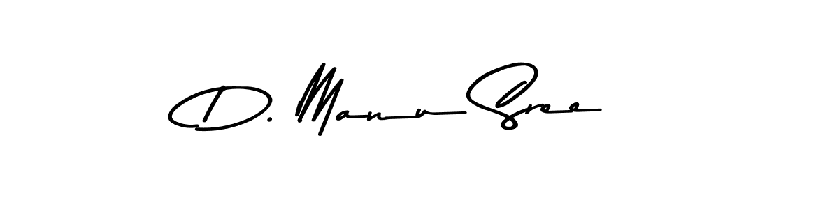 How to make D. Manu Sree signature? Asem Kandis PERSONAL USE is a professional autograph style. Create handwritten signature for D. Manu Sree name. D. Manu Sree signature style 9 images and pictures png