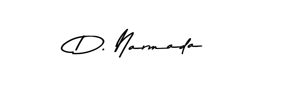 Make a beautiful signature design for name D. Narmada. With this signature (Asem Kandis PERSONAL USE) style, you can create a handwritten signature for free. D. Narmada signature style 9 images and pictures png