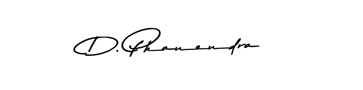 How to make D. Phanendra name signature. Use Asem Kandis PERSONAL USE style for creating short signs online. This is the latest handwritten sign. D. Phanendra signature style 9 images and pictures png