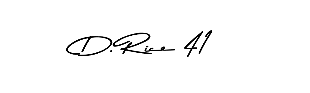 Also we have D. Rice 41 name is the best signature style. Create professional handwritten signature collection using Asem Kandis PERSONAL USE autograph style. D. Rice 41 signature style 9 images and pictures png