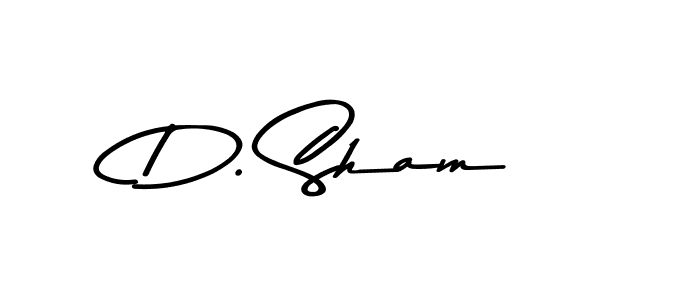 Make a beautiful signature design for name D. Sham. With this signature (Asem Kandis PERSONAL USE) style, you can create a handwritten signature for free. D. Sham signature style 9 images and pictures png