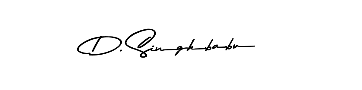 This is the best signature style for the D. Singhbabu name. Also you like these signature font (Asem Kandis PERSONAL USE). Mix name signature. D. Singhbabu signature style 9 images and pictures png