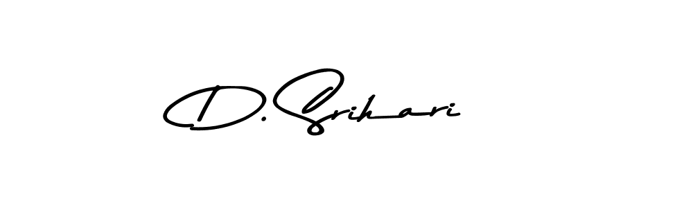 Create a beautiful signature design for name D. Srihari. With this signature (Asem Kandis PERSONAL USE) fonts, you can make a handwritten signature for free. D. Srihari signature style 9 images and pictures png