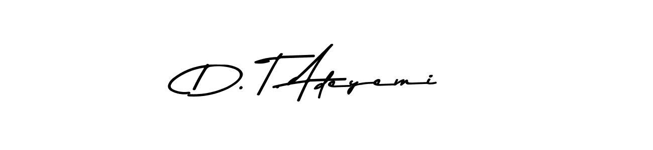 Use a signature maker to create a handwritten signature online. With this signature software, you can design (Asem Kandis PERSONAL USE) your own signature for name D. T. Adeyemi. D. T. Adeyemi signature style 9 images and pictures png